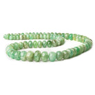 Natural Emerald plain rondelles 18 inch 78 pieces 6mm - 13mm - The Bead Traders