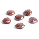 Natural Ruby Top Drilled Heart Focal Bead 1 Piece - The Bead Traders