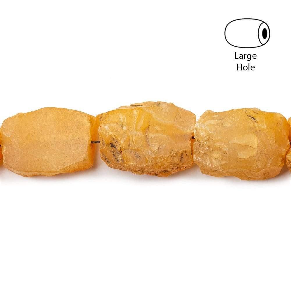 Nectar Agate Hammer Faceted Rectangle Beads - The Bead Traders