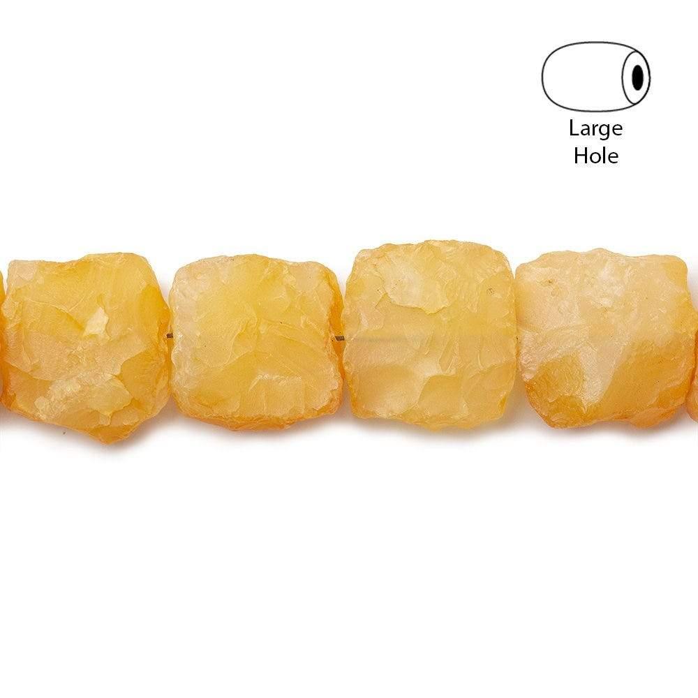 Nectar Agate Hammer Faceted Square Beads - The Bead Traders