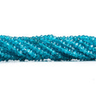 Neon Apatite Faceted Rondelle Beads 14 inch 175 pieces - The Bead Traders