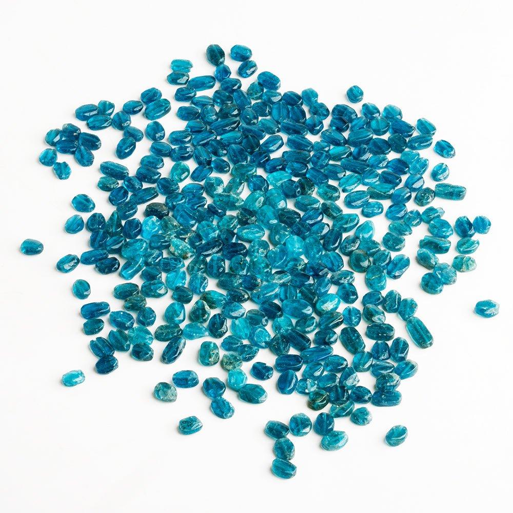 Neon Blue Apatite Plain Nuggets - Lot of 3 Loose Strands - The Bead Traders