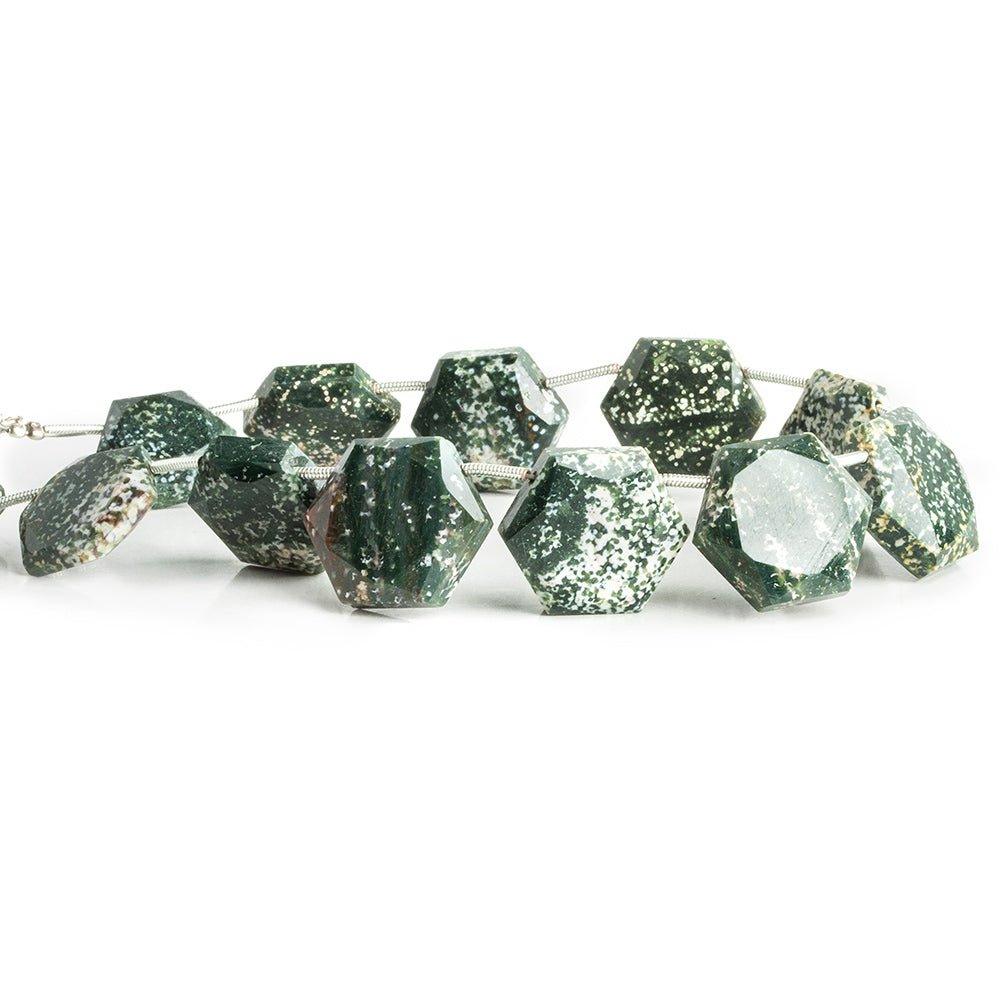 Ocean Jasper Hexagon Star Beads 8 inch 11 pieces - The Bead Traders