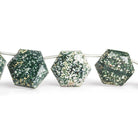 Ocean Jasper Hexagon Star Beads 8 inch 11 pieces - The Bead Traders
