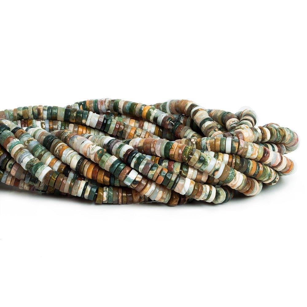 Ocean Jasper Plain Heishi Beads 16 inch 200 pieces - The Bead Traders