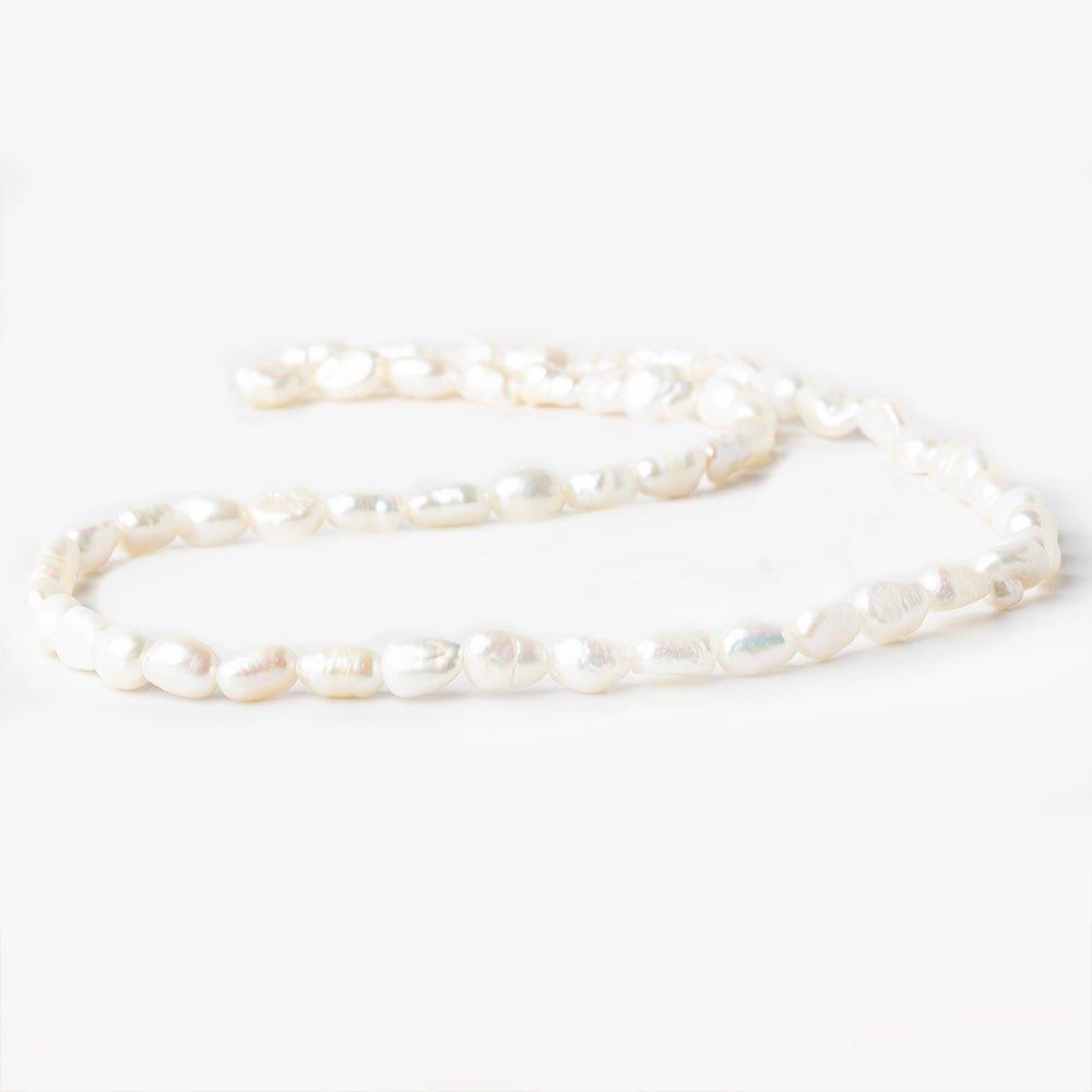 Off White Petite Baroque Freshwater Pearl 15 inch 54 pieces 6x4mm - 8x5mm - The Bead Traders