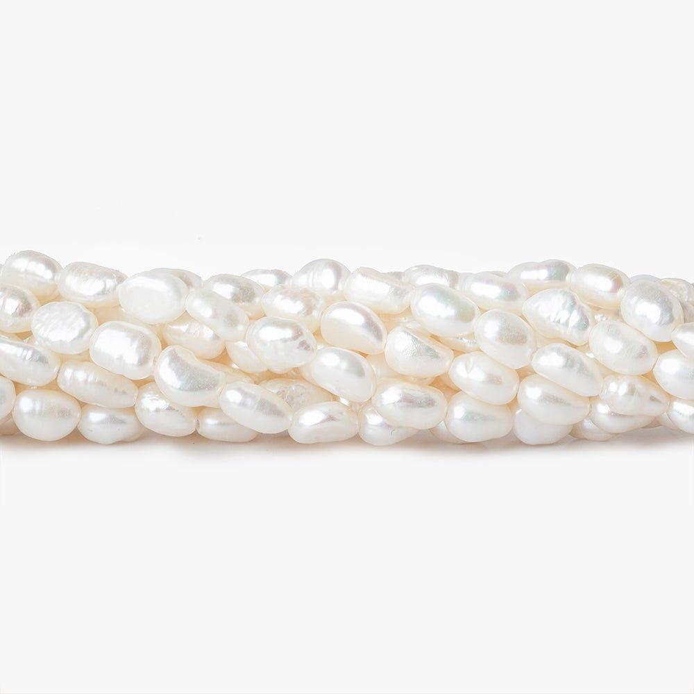 Off White Petite Baroque Freshwater Pearl 15 inch 54 pieces 6x4mm - 8x5mm - The Bead Traders