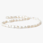 Off White straight drilled Baroque Freshwater Pearl 15 inch 52 beads 5x4-7x4mm - The Bead Traders