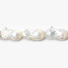 Off White Ultra Baroque Freshwater Pearls 12x21-15x26mm 16 inch 16 pearls - The Bead Traders