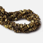 Olive Green Center Drilled Keshi Freshwater Pearl 168 pieces - The Bead Traders