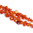 Orange Chalcedony Hearts & Pears - Lot of 2 - The Bead Traders