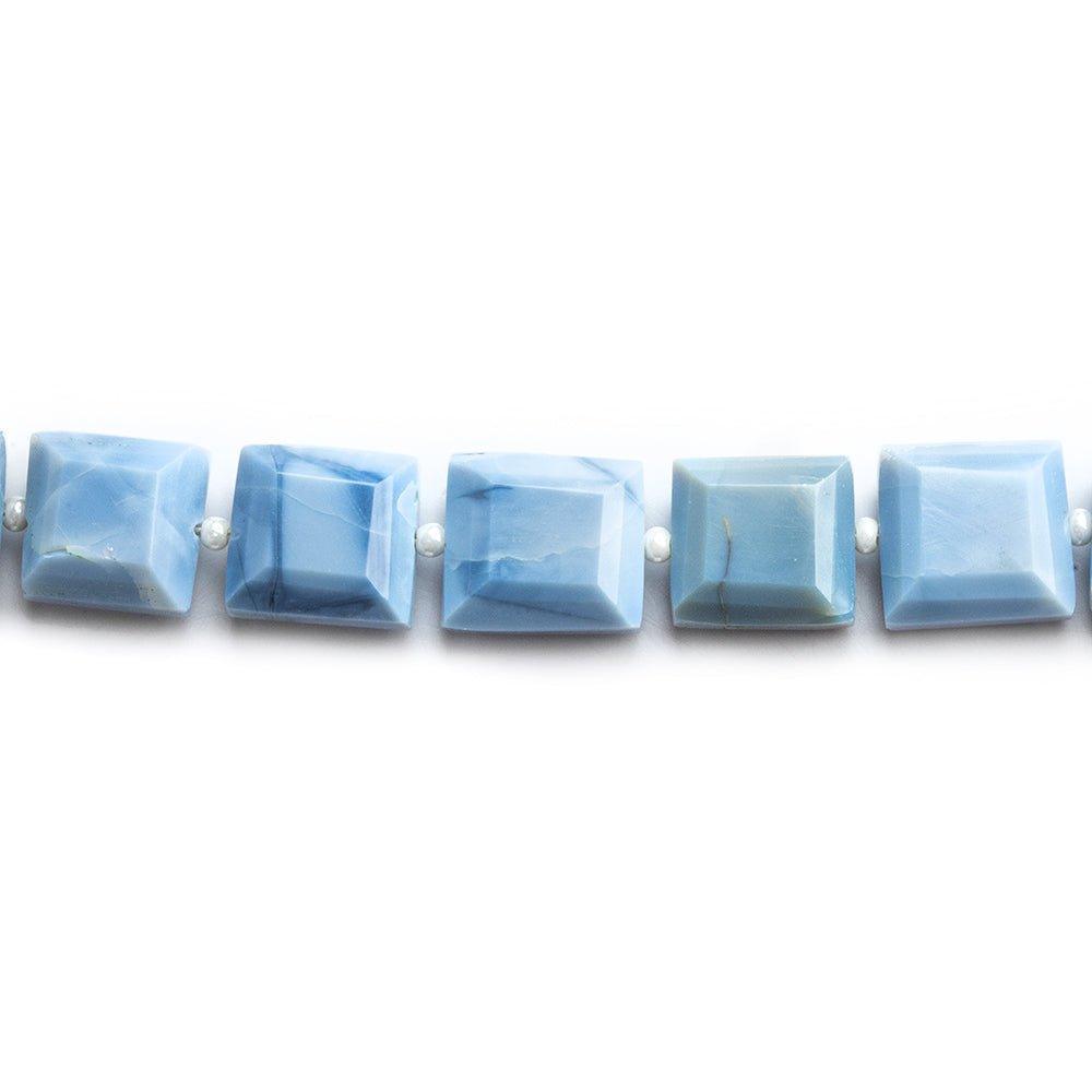 Owyhee Denim blue Opal faceted squares 30 beads 14 inch 9x9x5mm AA - The Bead Traders