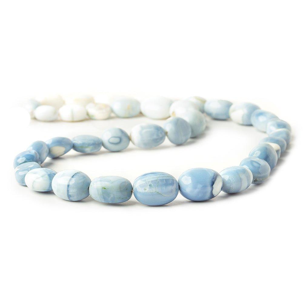 Owyhee Denim Blue Opal Plain Nugget Beads 18 inch 10x8-15x10mm 38 pieces - The Bead Traders
