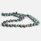 Peacock Oval Freshwater Pearls 15 inch 110 pieces - The Bead Traders