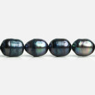 Peacock Oval Freshwater Pearls 15 inch 35 pieces - The Bead Traders