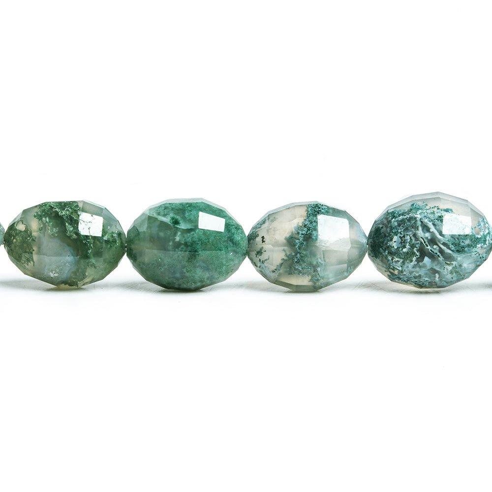 Peacock Solar Quartz Faceted Oval Beads 15 inch 31 pieces - The Bead Traders