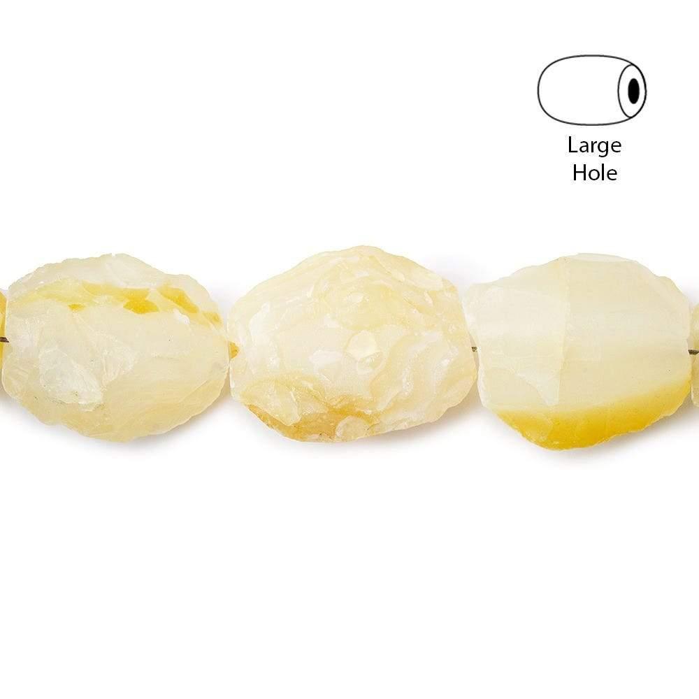 Pear Agate Hammer Faceted Oval Beads 8 inch 11 pieces - The Bead Traders