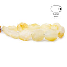 Pear Agate Hammer Faceted Oval Beads 8 inch 11 pieces - The Bead Traders