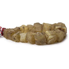 Pecan Brown Agate Beads Hammer Faceted Cube Beads - The Bead Traders