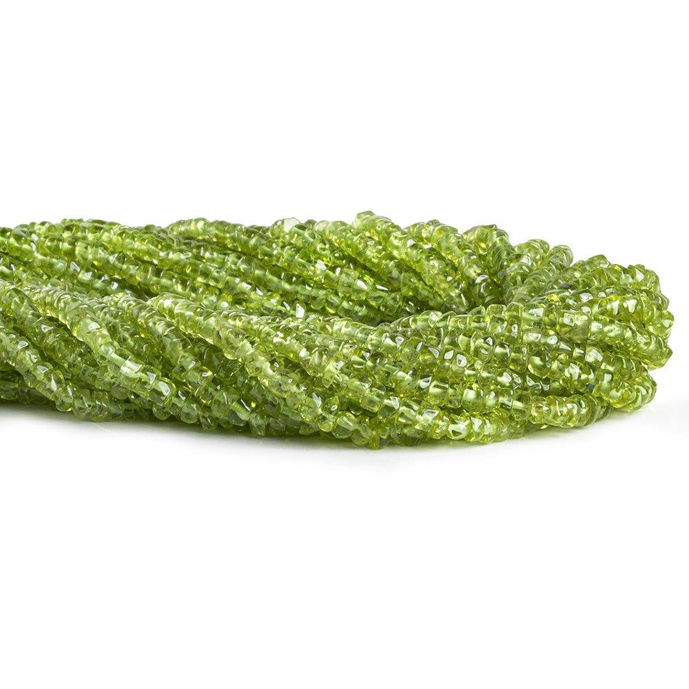 Peridot Native Cut Plain Heishi Beads 14 inch 180 pieces - The Bead Traders