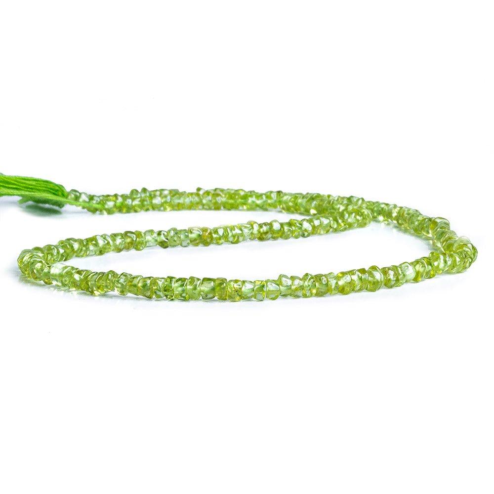 Peridot Native Cut Plain Heishi Beads 14 inch 180 pieces - The Bead Traders