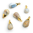 Peruvian Opal Leafed Pendants - Lot of 6 - The Bead Traders
