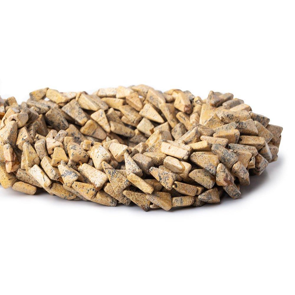 Picture Jasper Beads 6-7mm Triangles - The Bead Traders