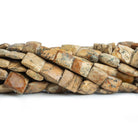 Picture Jasper Handcut Rectangles 15 inch 28 beads - The Bead Traders
