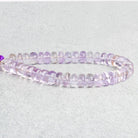 Pink Amethyst Plain Rondelle Beads 8 inch 38 pieces - The Bead Traders