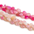Pink Chalcedony Hearts - Lot of 2 - The Bead Traders