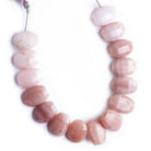 Pink Peruvian Opal Faceted Cushion Beads 6 inch 15 pieces - The Bead Traders