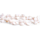 Pink Peruvian Opal Faceted Heart Beads 9 inch 53 pieces - The Bead Traders
