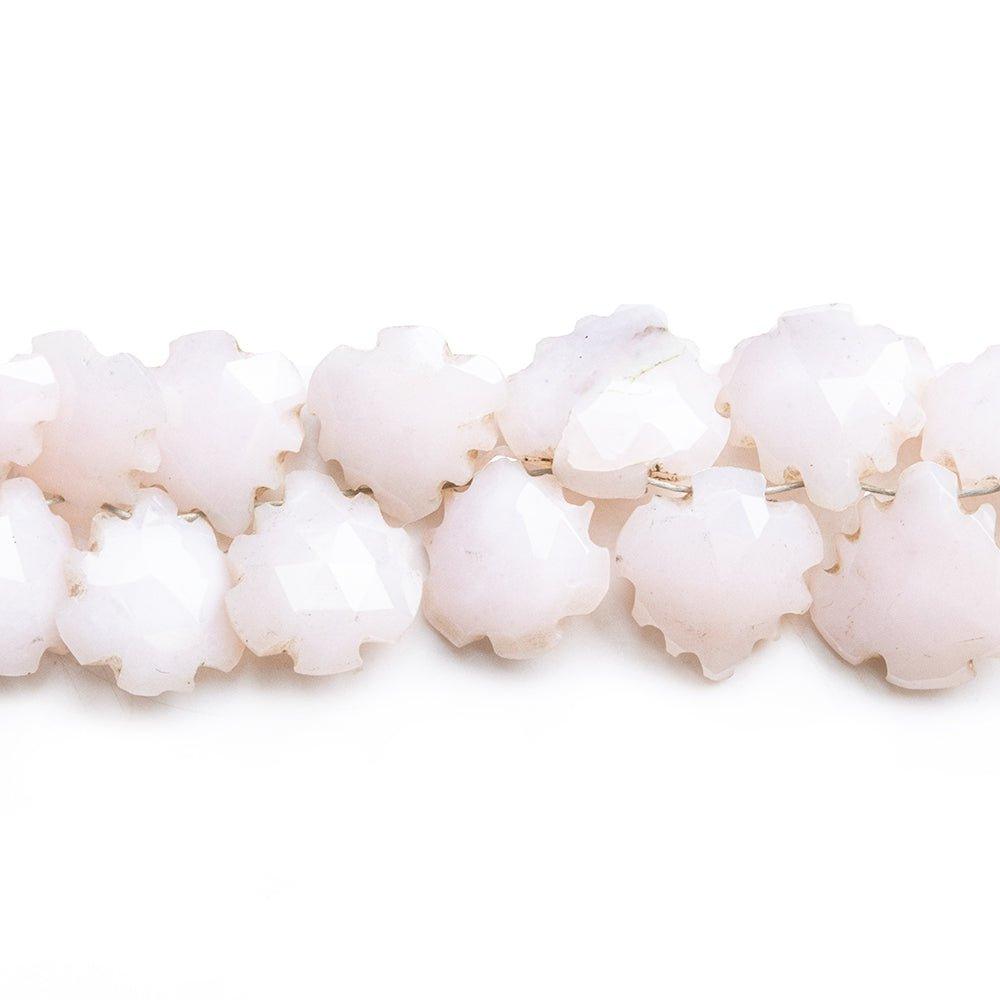 Pink Peruvian Opal Faceted Heart Beads 9 inch 53 pieces - The Bead Traders