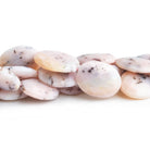 Pink Peruvian Opal Large Faceted Ovals 8 inch 10 beads - The Bead Traders