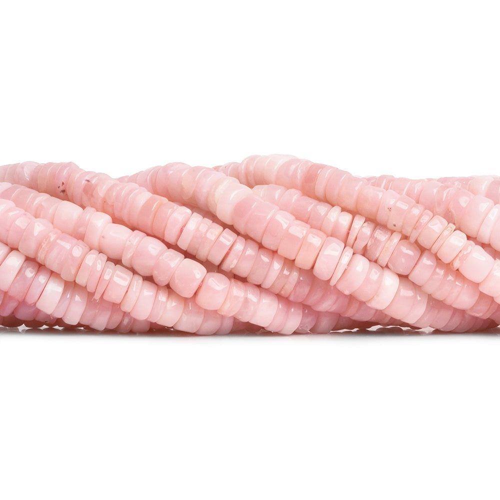 Pink Peruvian Opal Plain Heishi Beads 16 inch 200 pieces - The Bead Traders