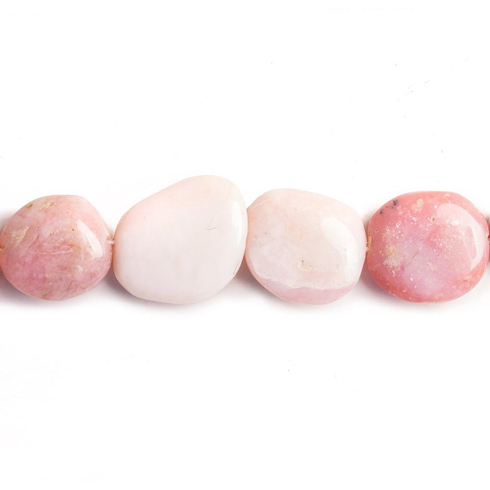 Pink Peruvian Opal Plain Nugget Beads 17 inch 25 pieces - The Bead Traders