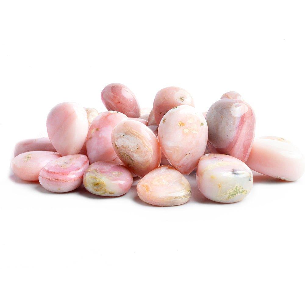 Pink Peruvian Opal Plain Pear Beads 8 inch 29 pieces - The Bead Traders