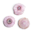Pink Solar Quartz Slice Focal Bead 1 Piece - The Bead Traders