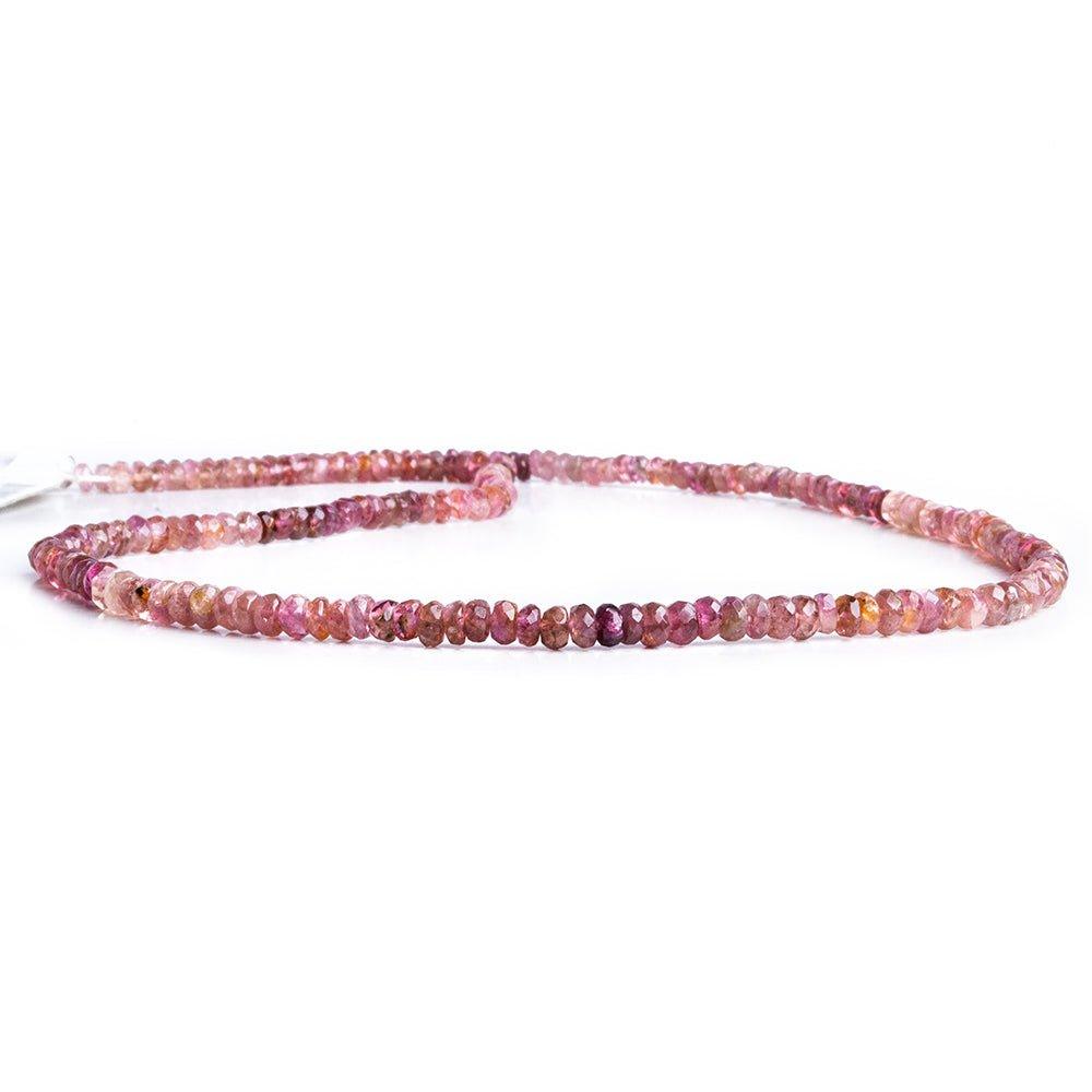 Pink Tourmaline Faceted Rondelle Beads 16 inch 200 pieces - The Bead Traders