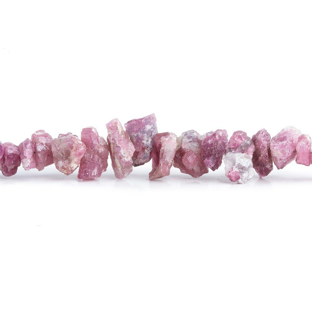 Pink Tourmaline Natural Crystal Beads 8 inch 65 pieces - The Bead Traders