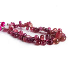 Pink Tourmaline Plain Teardrops 8 inch 80 beads - The Bead Traders