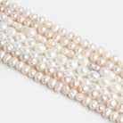 Pinks & Cream Pearls - Lot of 7strands - The Bead Traders
