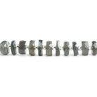 Platinum Gray Moonstone Faceted Rondelle Beads 16 inch 90 pieces - The Bead Traders