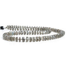 Platinum Grey Moonstone Faceted Rondelle Beads 16 inch 100 pieces - The Bead Traders