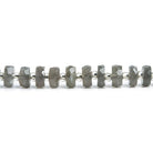 Platinum Grey Moonstone Faceted Rondelle Beads 16 inch 100 pieces - The Bead Traders