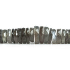 Platinum Grey Moonstone Faceted Rondelle Beads 16 inch 160 pieces - The Bead Traders