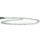 Platinum Grey Moonstone Faceted Round Beads 12 inch 190 pieces - The Bead Traders