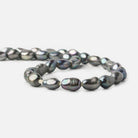 Platinum Straight Drilled Large Hole Baroque Freshwater Pearls 15 inch - The Bead Traders