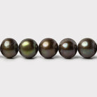 Plum & Green Side Drilled Baroque Freshwater Pearl 15.5" length, 7x6-8x7mm, 60 pcs - The Bead Traders