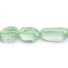 Prasiolite Faceted Nugget Beads 14 inch 19 pieces - The Bead Traders